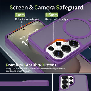 Высококачественный чехол для телефона с эффектом кожи, магнитный, для <span class=keywords><strong>Samsung</strong></span> S26 Ultra, фиолетовый, чехол-накладка для мобильного телефона <span class=keywords><strong>Samsung</strong></span> S25 24 23 22 - Product Image 6