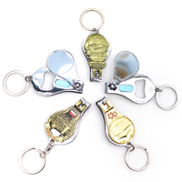 Porte-clés coupe-ongles personnalisé en acier inoxydable Porte-clés personnalisé en métal 3D de luxe émaillé par sublimation