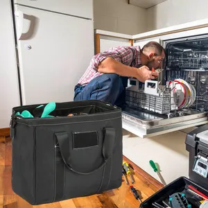 Portable Canvas Tool Organizer Bag Technician Carpenter Repair Kits Carrier Kits Pouch Heavy Duty Electrician Tool Bags