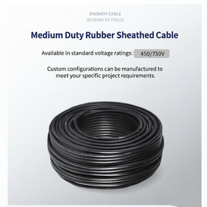 Câble en caoutchouc flexible YV/YZ/H05RNF 5*4mm2 4X6mm2 3X6mm2 <span class=keywords><strong>5X6mm2</strong></span> 450/750V pour pompe submersible et appareil portable - Product Image 5