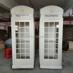 Cabine téléphonique blanche ZKAI, toile de fond <span class=keywords><strong>photo</strong></span>, livre d'or audio, cabine téléphonique londonienne pour la décoration d'événements de mariage - Product Image 2
