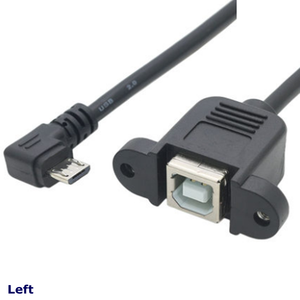 30cm 50cm <strong>USB</strong> 2.0 <strong>B</strong> Female Socket to 5 Pin <strong>Micro</strong> <strong>USB</strong> Printer Cable With Screw Panel Mount - Product Image 4