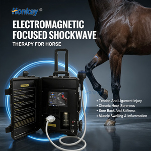 Appareil de thérapie par ondes de choc portables vétérinaires pour la guérison musculaire équine et la physiothérapie vétérinaire - Product Image 1