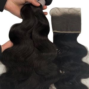Transparent Tape In <b>Body</b> <b>Wave</b> Curly Raw Hair Extensions Single Donor Super Double Drawn Virgin Hair - Product Image 3