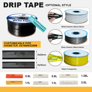 Lignes d'irrigation <span class=keywords><strong>goutte</strong></span> <span class=keywords><strong>à</strong></span> <span class=keywords><strong>goutte</strong></span> agricoles, rouleau de 2000 m, kit d'irrigation 0,4 mm, prix du ruban d'irrigation <span class=keywords><strong>goutte</strong></span> <span class=keywords><strong>à</strong></span> <span class=keywords><strong>goutte</strong></span> 16 mm 22 mm pour système de 1 hectare avec goutteur en plastique PE - Product Image 4