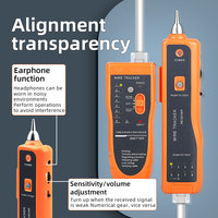 Testeur de câble réseau XQ-350, détecteur de fil portable avec générateur de tonalité pour la localisation de défauts sur les lignes téléphoniques RJ45 et FTTH