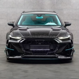 Pour <span class=keywords><strong>Audi</strong></span> <span class=keywords><strong>RS6</strong></span> C8 améliorée avec capot de style MSY en fibre de carbone sèche et kit carrosserie - Product Image 3