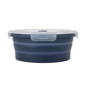 Juego de 3 Recipientes Plegables de Silicona para Almacenamiento de Alimentos, Lonchera Plegable Hermética, Recipientes para Almacenamiento de Alimentos en la Cocina - Product Image 3