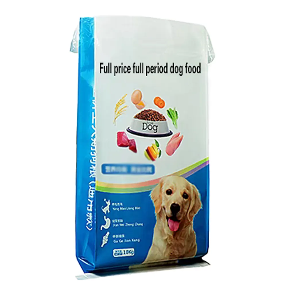 Wholesale animal feed pet gusset cat dog pet food packing 25kg bags of cat food cat food bag petpackaging plastic bag
