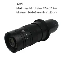 Caméra de Microscope numérique vidéo 48MP 4K HD USB 120X capteur d'objectif à montage C pour réparation soudure acquisition d'images numériques