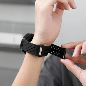 Bracelet de montre en silicone pour Samsung Galaxy <span class=keywords><strong>Watch</strong></span> 5 6 7 4/6 Classic Active 2, 22mm 20mm, pour Amazfit Bip <span class=keywords><strong>3</strong></span> <span class=keywords><strong>Huawei</strong></span> GT4 GT3 - Product Image 5