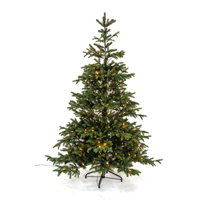 Sapin <span class=keywords><strong>de</strong></span> Noël artificiel étroit et élégant pré-éclairé par LED, parfait pour les petits coins <span class=keywords><strong>de</strong></span> salon - Product Image 5