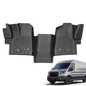 Lanjing Tapis de sol antidérapants noirs 3D Tpe pour voitures <span class=keywords><strong>Ford</strong></span> <span class=keywords><strong>Transit</strong></span> 150/<span class=keywords><strong>250</strong></span> 2022-2024 - Product Image 1