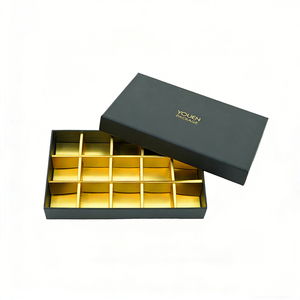 Boîte cadeau de <span class=keywords><strong>chocolat</strong></span> de luxe avec logo personnalisé, emballage alimentaire, boîte cadeau <span class=keywords><strong>du</strong></span> Ramadan, adopte un design gaufré laminé mat UV - Product Image 3