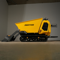 AUSTTER Dumper sur Chenilles Hydraulique Intégral de 800 Kg, Propulsé par Moteur à Essence B&S / Ducar de 15 CV, pour Chantiers