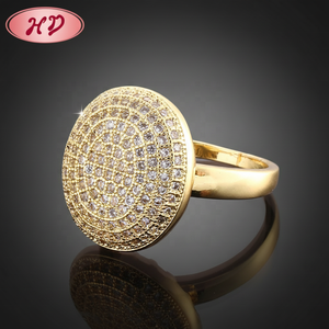 2019 Neuestes Design 18 Karat Gold gefüllter Zirkon Finger Schmuck <span class=keywords><strong>Ring</strong></span> Frauen verstellbarer <span class=keywords><strong>Ring</strong></span> Gold Paar Verlobung sring - Product Image 4