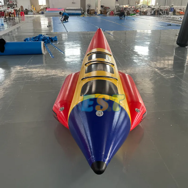 Banana Boat, tubo remolcable inflable, equipo de juego de agua para esquí, 3 asientos, barco inflable de peces voladores con bomba eléctrica