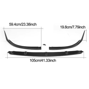 Pare-chocs de voiture en Fiber de carbone pour <span class=keywords><strong>Mercedes</strong></span> Benz W205 C63S <span class=keywords><strong>AMG</strong></span> BK pare-chocs avant lèvre pare-chocs de voiture - Product Image 2