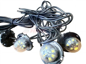 <span class=keywords><strong>Kit</strong></span> de Luces Estroboscópicas LED Universales Ocultas, Luz de Advertencia de Emergencia de Montaje en Superficie, Luz Intermitente para Parrilla Delantera - Product Image 4