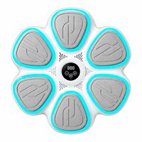Cible de boxe électronique intelligente avec lumières LED musicales, 9 modes, machine de frappe murale sans perçage, entraîneur de fitness à domicile