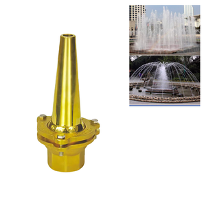 Fontana in Metallo Ottone con Ugello Femminile <span class=keywords><strong>e</strong></span> Finitura Spazzolata per Giardino, Uso Esterno, Montaggio su Supporto - Product Image 1
