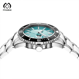 Montre de plongée automatique mécanique luminescente pour homme, de qualité supérieure, fabriquée sur mesure en acier inoxydable 316L, étanche à 100 m - Product Image 3
