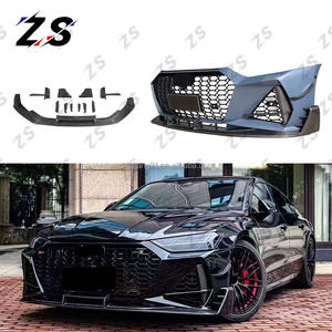 Pare-chocs de voiture à lèvre avant en Fiber de carbone ZS pour Audi <span class=keywords><strong>A7</strong></span> C8 Kits de carrosserie RS7 <span class=keywords><strong>ABT</strong></span> modifiés pour Audi <span class=keywords><strong>A7</strong></span> Bodykit C8 2019-2024 mise à niveau - Product Image 6