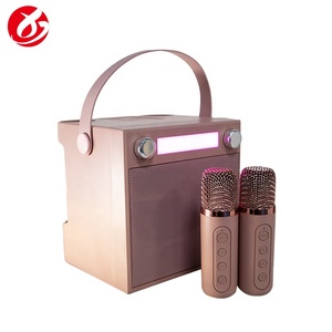 Wholesale New Kids Family RGB Light Show Rechargeable Karaoke Machine Mini Bluetooth <strong>Speaker</strong> with Dual Wireless - Product Image 6