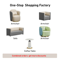 Luxueux Accoudoir Simple Canapé Chaise Confortable Léger pour Petit Appartement Chambre Salon Tables Basses