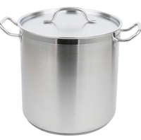 JL Ensemble de 8 casseroles à couscous classiques en acier inoxydable avec couvercle en acier inoxydable et poignée en acier inoxydable