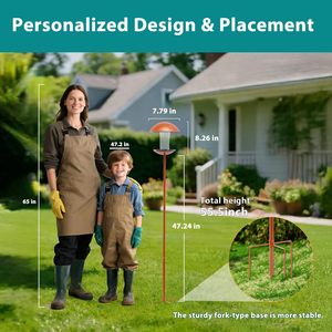 Suporte para Alimentador de Pássaros JH-Mech para Pássaros Selvagens Pequenos, Perfeito para Decorações de Jardim e Pátio, Alimentador de Pássaros Metálico para Exterior com Poste - Product Image 2