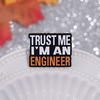 Épinglettes personnalisé minimaliste créatif lettre broche Unique anglais Phrase insigne en métal pour les tenues à la mode