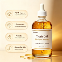Ampoule Bio-Signal Triple Cellule Marque Blanche Exosomes PDRN Peptides pour Sérum Traitant Quotidien Visage Raffermissant et Revitalisant la Peau