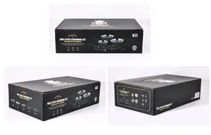Envío rápido, sartenes con tapa de vidrio, 8 Uds., juegos de utensilios de cocina antiadherentes de aluminio fundido a presión negro con caja de Color - Product Image 6