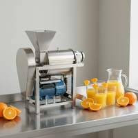 Commerciële schroefpers voor fruit- en groentesap, koudgeperste sapcentrifuge voor drankenverwerkingsbedrijven
