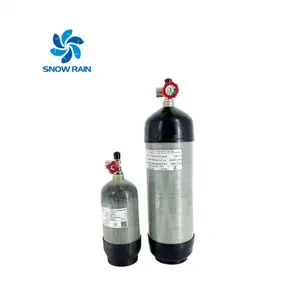 Serbatoio d'aria in fibra di carbonio per Pcp vendita di fabbrica etichetta personalizzata Scba cilindro OEM CE certificato ISO Pcp serbatoio aria