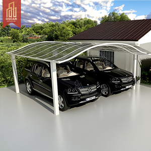 Hangar paysager abri de voiture auvent coulissant <span class=keywords><strong>Barbecue</strong></span> toit souple espace de stationnement auvent coulissant Double ouverture avant-toit abri de voiture - Product Image 5