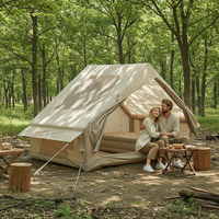 Tente Gonflable d'Extérieur pour Camping, Ensemble Complet d'Équipement, Imperméable 3000mm+, Auvent Épaissi, Style Nuitée, Vente en Gros