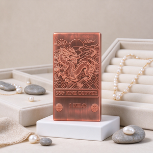 Barra de Cobre Puro de 1 KG, 999 Puro, Resistente, para Colección, Souvenir y Reserva a Largo Plazo - Product Image 4