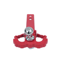 Support de remorquage multifonction professionnel avec logo OEM, en acier forgé, double crochet de récupération, kit d'attelage noir et rouge, 50 lb