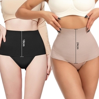 String de contrôle du ventre pour femmes, taille haute, 18cm/24cm