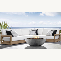 2023 chanouwell rond extérieur foyer Patio jardin barbecue essentiel maison luxe marbre foyer canapé