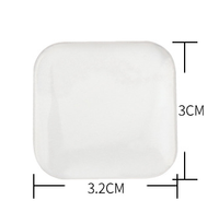 Cils en silicone de forme carrée transparente tampon collant présentoir de cils support de palette accessoires d'extensions de cils de carreaux