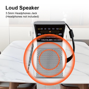 <span class=keywords><strong>Radio</strong></span> <span class=keywords><strong>transistor</strong></span> portable AM FM, petite <span class=keywords><strong>radio</strong></span> portative, meilleure réception - Product Image 6