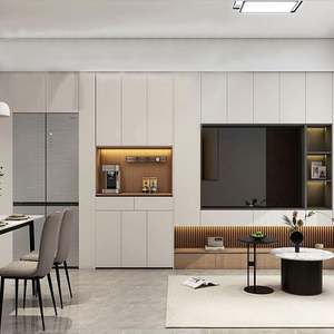 Mueble de Madera de Alta Gama, Diseño Simple y Moderno para Sala de Estar Familiar, Solución de Almacenamiento de Calidad - Product Image 2