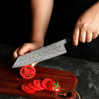 Ensemble de couteaux de chef traditionnels Vg 10, ensemble de couteaux japonais Nakiri, ensemble de couteaux Damas 3 pièces avec manche octogonal