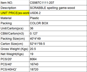 Jeu de société <span class=keywords><strong>classique</strong></span> en bois pour mots croisés, idéal pour le divertissement familial, les fêtes et les jeux d'intérieur, pour les enfants de 8 ans et plus - Product Image 4