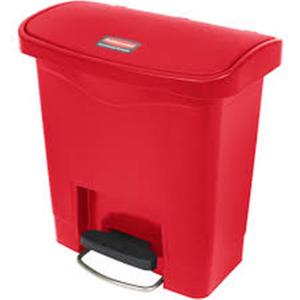 Pattumiera a Pedale in Resina Rossa 15 L - Product Image 1