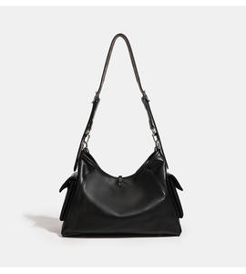 Sacs à bandoulière en chaîne de style féminin haut de gamme personnalisés en gros, sacs fourre-tout en cuir PU de grande capacité avec doublure en polyester - Product Image 2