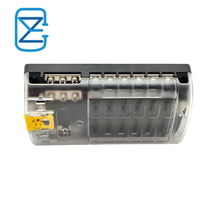 Boîtier de fusibles à lame 12 voies (12V CC) - Compatible ATO/ATC, pôle négatif intégré, couvercle bleu pour applications marines/voitures/bateaux - Product Image 2